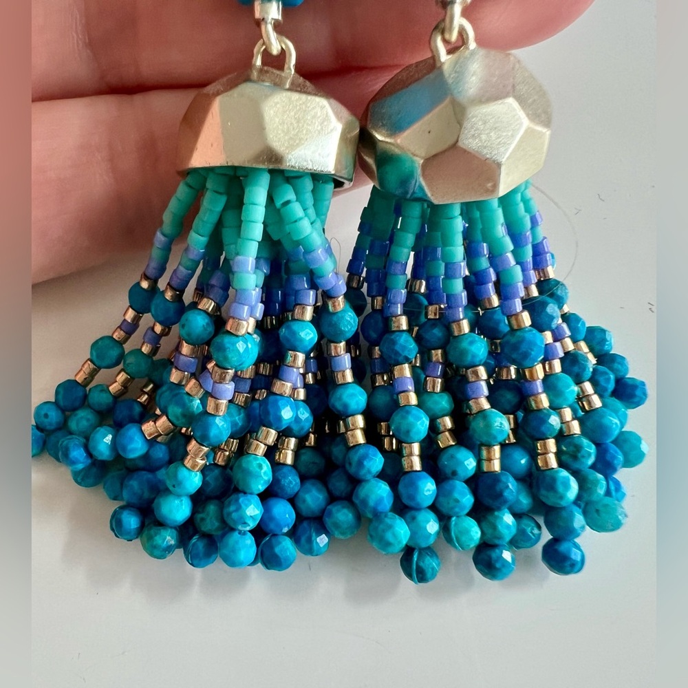 Kendra Scott Dove Tassel Earrings in Turquoise - Picture 6 of 6